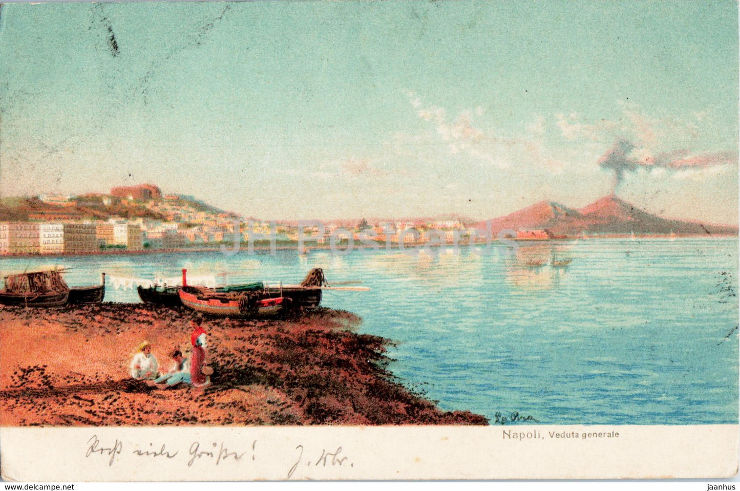 Napoli - Veduta Generale - 19947 - old postcard - 1907 - Italy - used - JH Postcards