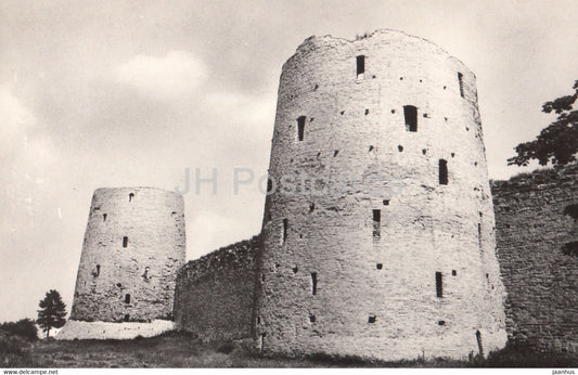 Pskov - Izborsk fortress - 1982 - Russia USSR - unused - JH Postcards