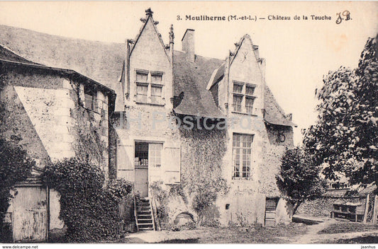 Mouliherne - Chateau de La Touche - castle - 3 - old postcard - France - unused - JH Postcards