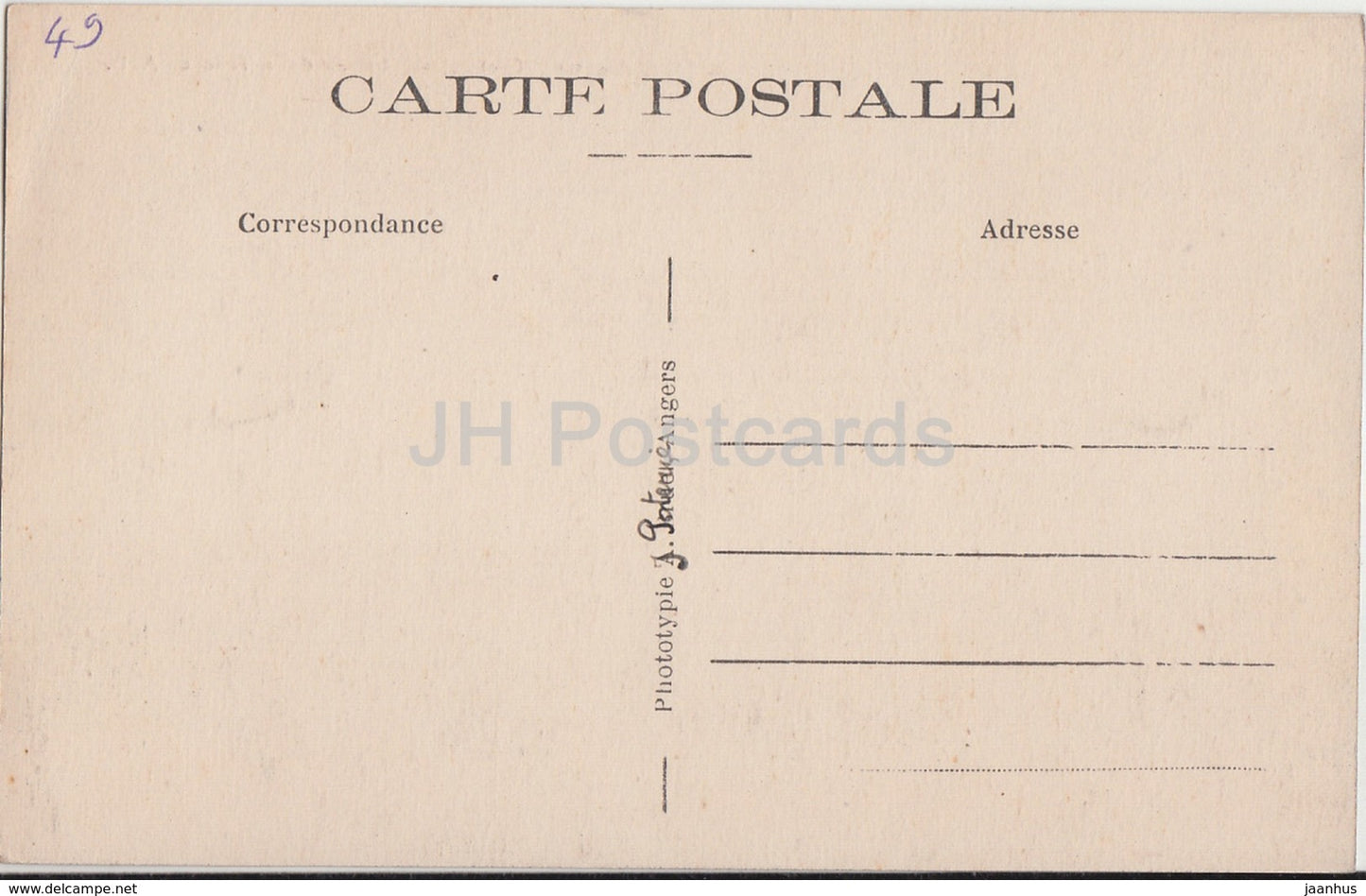 Mouliherne - Chateau de La Touche - Schloss - 3 - alte Postkarte - Frankreich - unbenutzt
