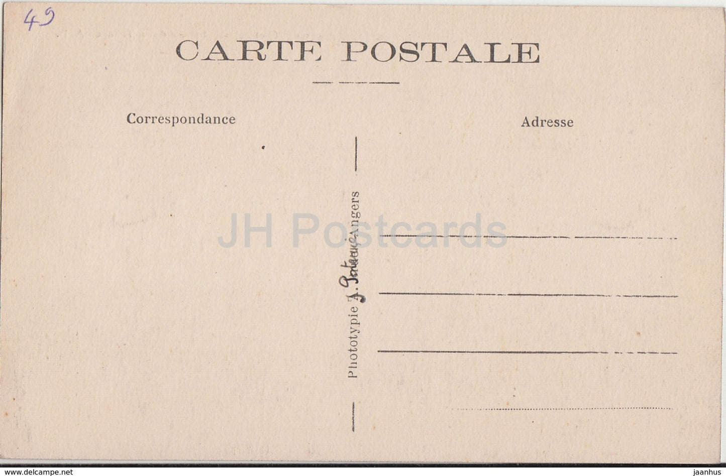 Mouliherne - Chateau de La Touche - castle - 3 - old postcard - France - unused