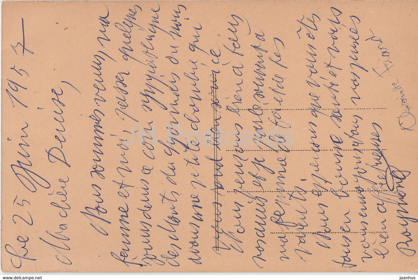 St Symphorien sur Coise - Chateau de Pluvy - Schloss - alte Postkarte - 1957 - Frankreich - gebraucht