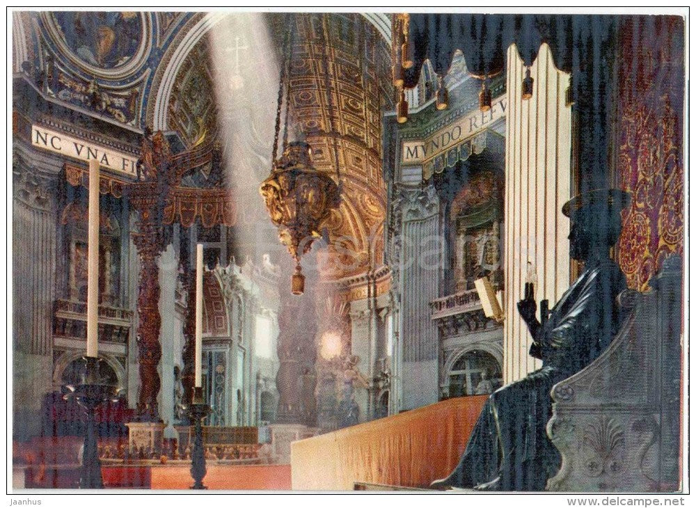 Basilica di S. Pietro , interno - Roma - Rome - 334 - Italia - Italy - unused - JH Postcards