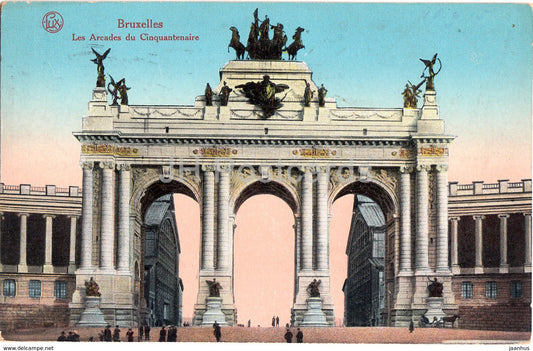 Brussels - Bruxelles - Les Arcades du Cinquantenaire - Feldpost - old postcard - 1915 - Belgium - used - JH Postcards