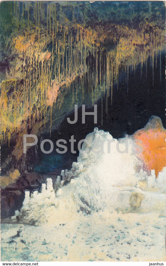 Feengrotten bei Saalfeld in Thur - Gralsburg - cave - old postcard - Germany - unused - JH Postcards