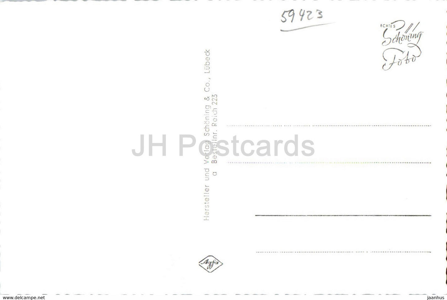 Rund um den Predigtstuhl - cable car - old postcard - Germany - unused