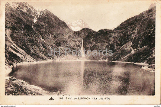 Env de Luchon - Le Lac d'Oo - 108 - old postcard - 1935 - France - used - JH Postcards