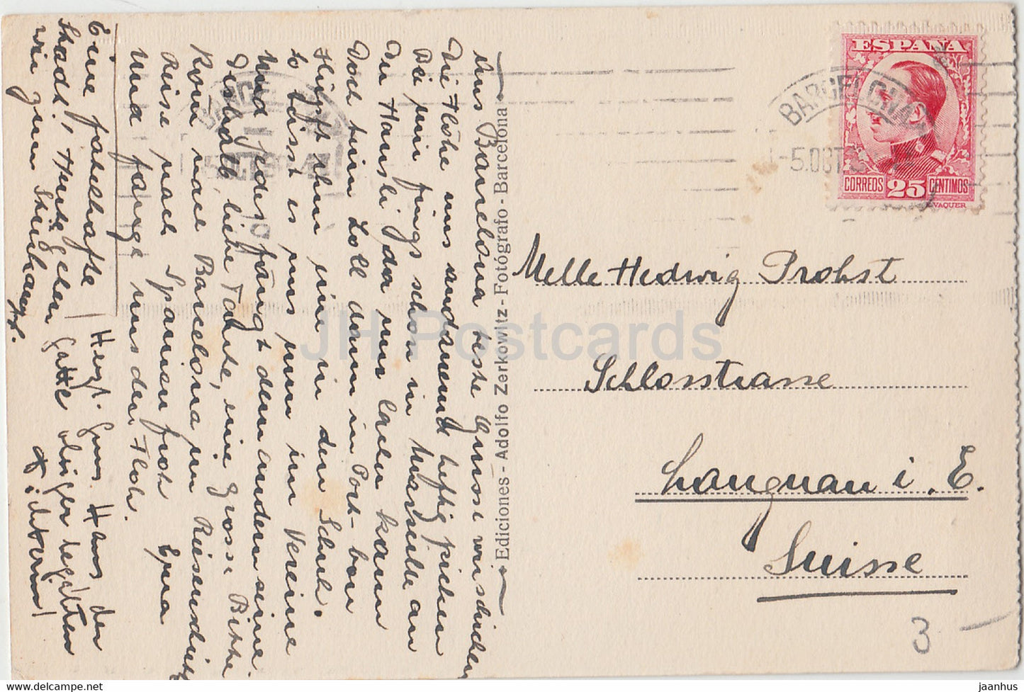 Barcelone - Placa de Catalunya - L'Agricultura - 79 - carte postale ancienne - Espagne - occasion