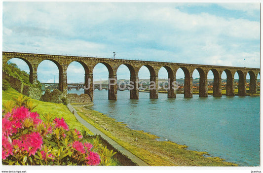 Berwick-Upon-Tweed - The Royal Border Bridge - PT22186 - 1970 - United Kingdom - England - used - JH Postcards