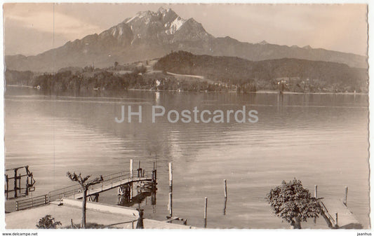 Pilatus vom Hotel Hermitage - Seeburg Luzern - 3904 - Switzerland - 1949 - used - JH Postcards