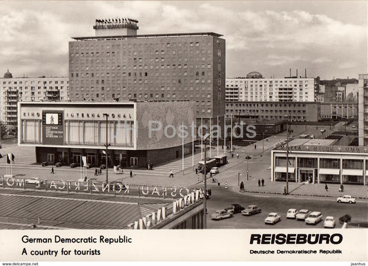 Berlin - International cinema - hotel Berolina - REISEBÜRO - 1964 - DDR - Germany - unused - JH Postcards