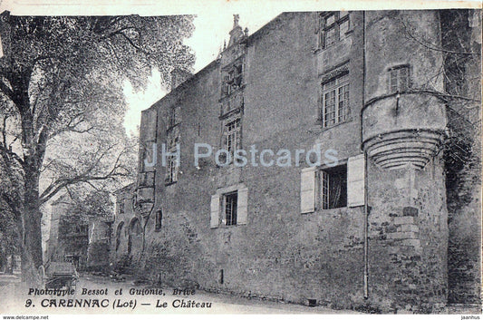 Carennac - Le Chateau - castle - 9 - old postcard - 1930 - France - used - JH Postcards
