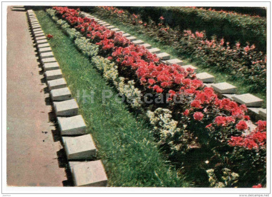 19 - Brothers' Cemetery - Military Cemetery - memorial - Bralu Kapi - Riga - 1958 - Latvia USSR - unused - JH Postcards