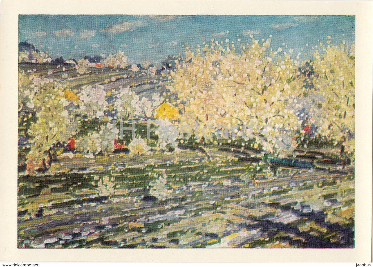 painting by Vilhelms Purvitis - Springtide - Latvian art - Latvia USSR - unused - JH Postcards