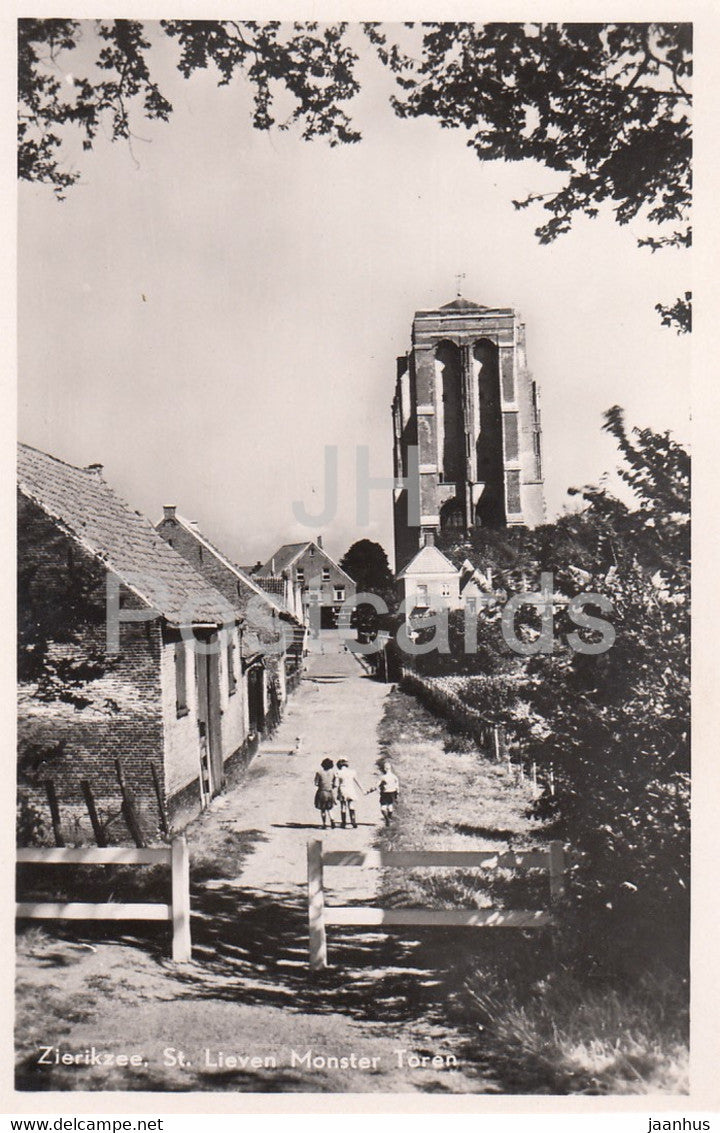 Zierikzee - St Lieven Monster Toren - old postcard - Netherlands - unused - JH Postcards