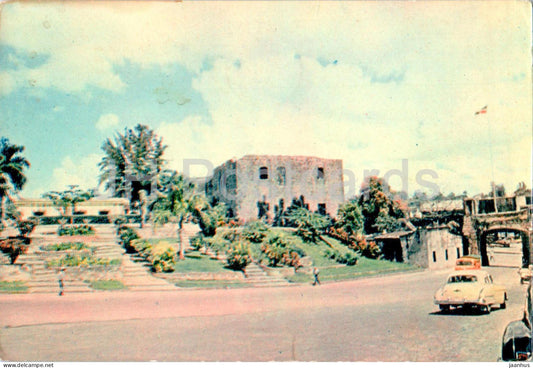 Christophe Colomb aux Indes Occidentales - Plasmarine - old postcard - 1955 - Dominican Republic - used - JH Postcards