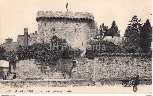 Avranches - Le Vieux Chateau - castle - 100 - old postcard - France - unused - JH Postcards