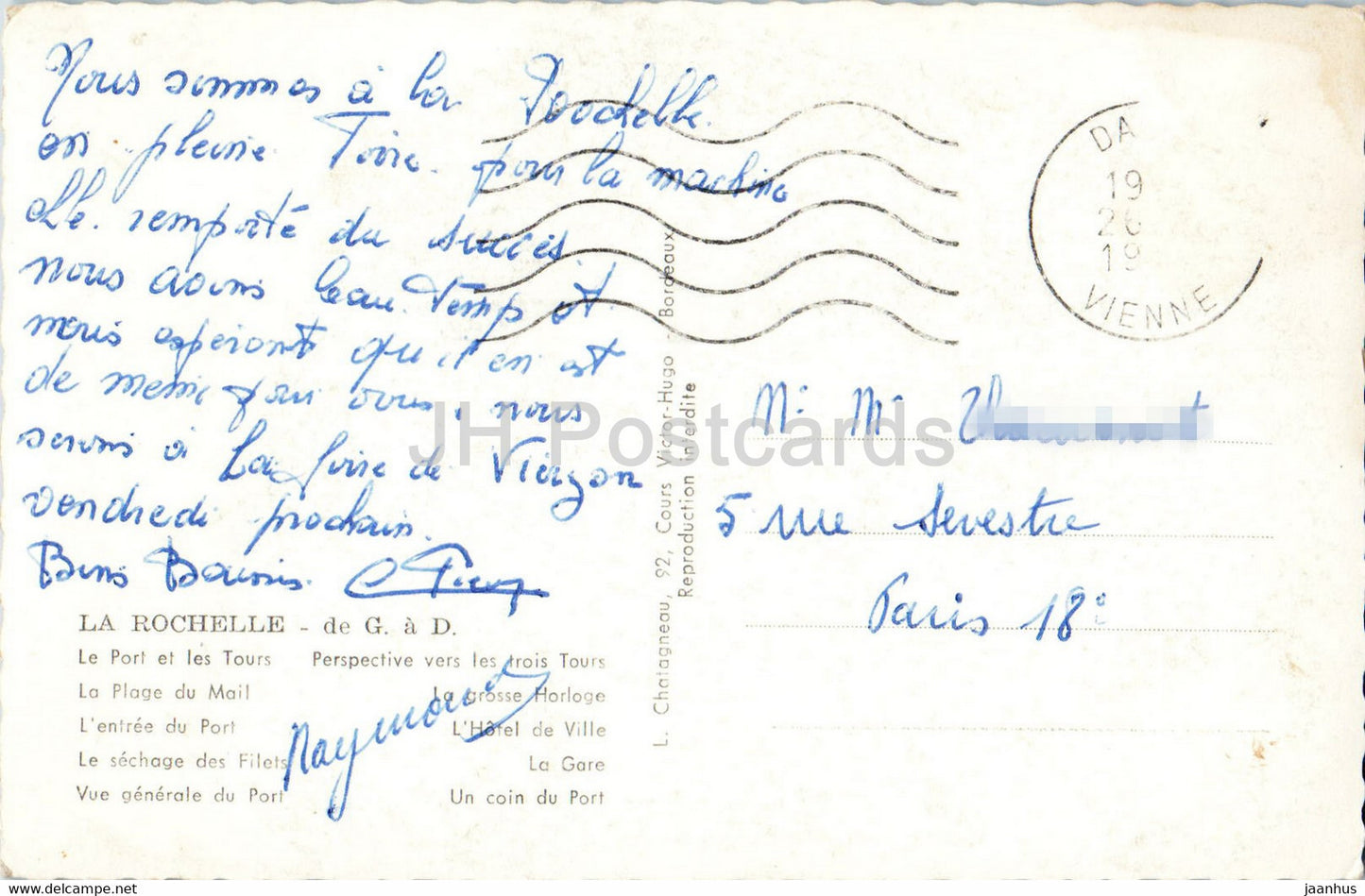 Souvenir de La Rochelle - La Port et les Tours - La Plage du Mail - La Gare - Frankreich - gebraucht