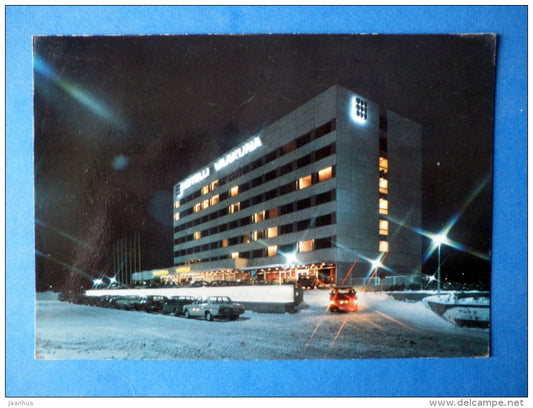 Vaakuna hotel - Oulu - cars - circulated in Finland 1980, Oulu - Finland - used - JH Postcards