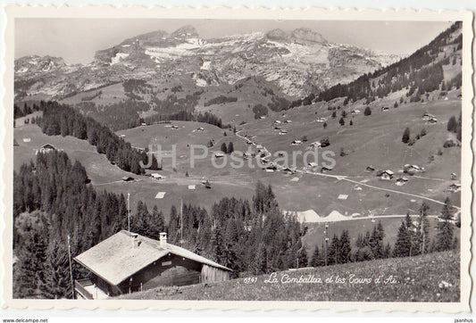 La Comballaz et les Tours d'Ai  - 6141 - Switzerland - 1961 - used - JH Postcards