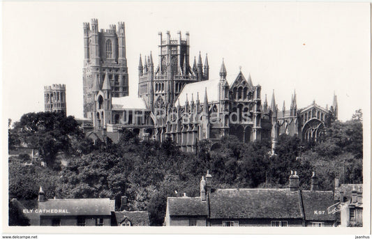 Ely Cathedral - K 57 - 1961 - United Kingdom - England - used - JH Postcards