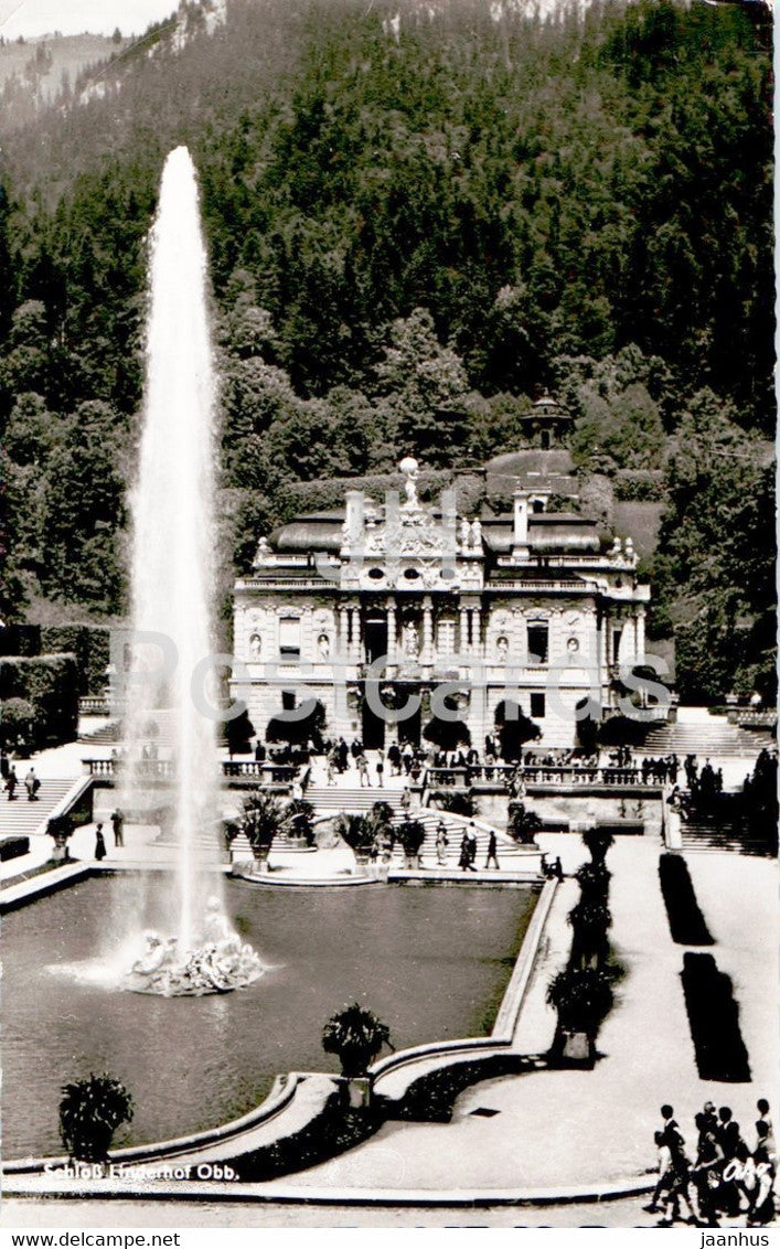 Konigsschloss Linderhof - castle - 1960 - Germany - used - JH Postcards