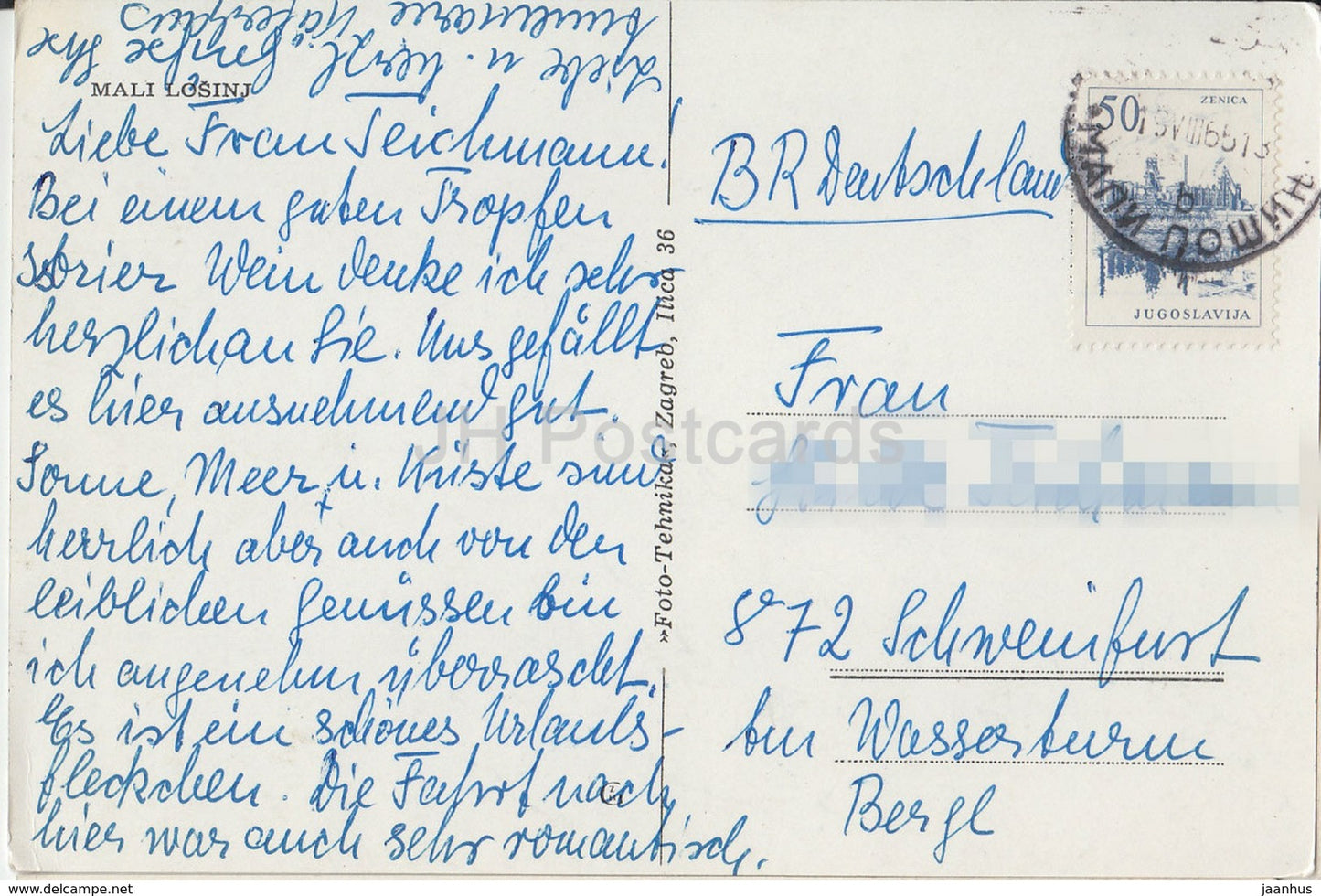 Mali Losinj – 1965 – Kroatien – Jugoslawien – gebraucht