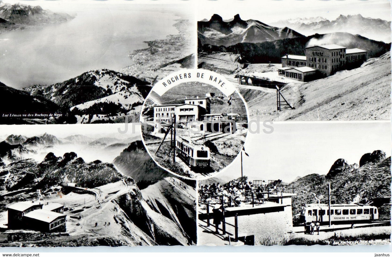 Rochers de Naye - railway - train - 37 - Switzerland - used - JH Postcards