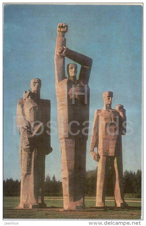 Salaspils Memorial Ensemble - 1976 - Latvia USSR - unused - JH Postcards
