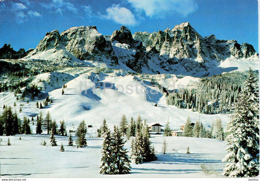 Passo Monte Croce Comelico - Gruppo Popera - Cima Colesei - Pala Popera - Cima Undici - 668 - 1978 - Italy - used - JH Postcards