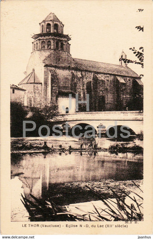 Le Thor - Vaucluse - Eglise N D du Lac - old postcard - 1930 - France - used - JH Postcards