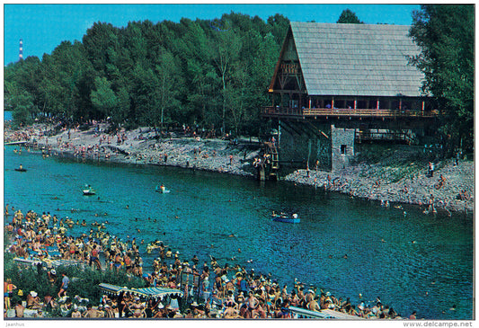 hydropark Mlyn (Watermill) - restaurant - Kyiv - Kiev - 1970 - Ukraine USSR - unused - JH Postcards