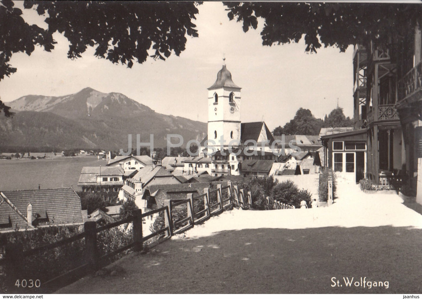 St Wolfgang - 4030 - old postcard - Austria - used - JH Postcards