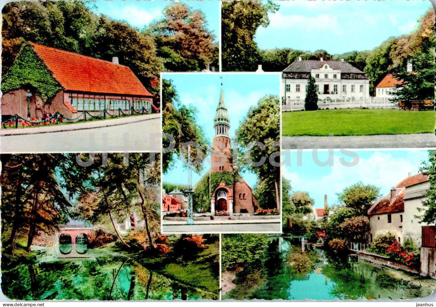 Frederiksvaerk - multiview - 1027 - 1963 - Denmark - used - JH Postcards
