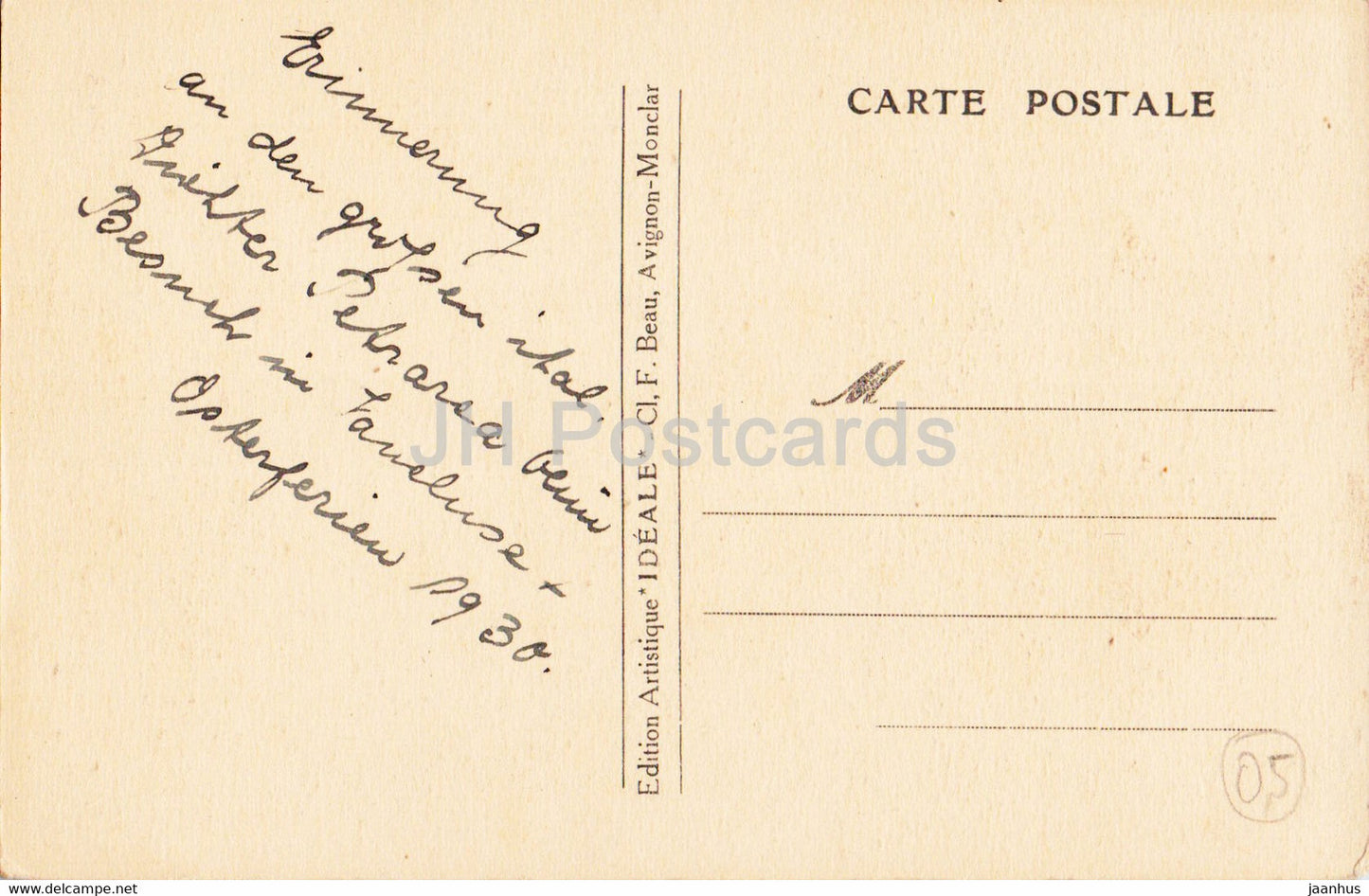 Le Thor - Vaucluse - Eglise ND du Lac - carte postale ancienne - 1930 - France - occasion