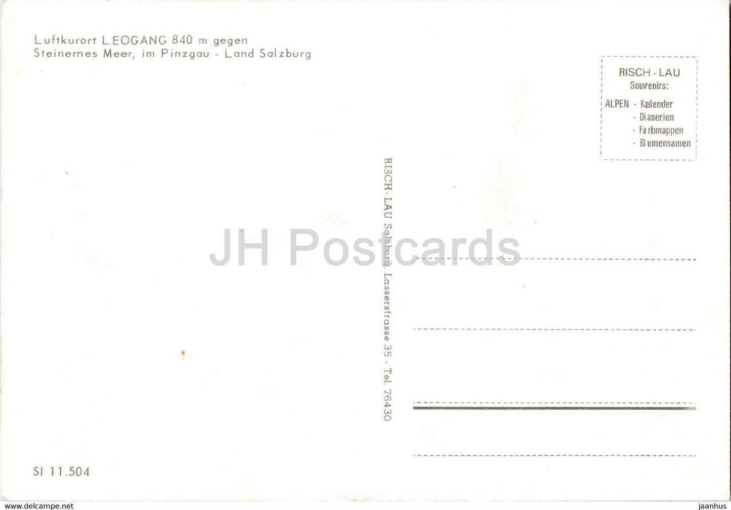 Luftkurort Leogang 840 m - Pinzgau - Land Salzburg - Austria - unused