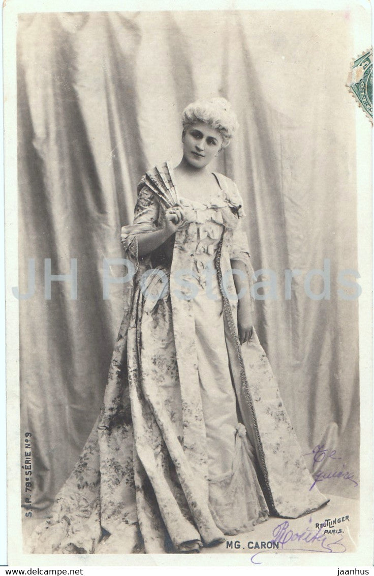 French Operatic Soprano Rose Caron - woman - Reutlinger Paris - 79 Serie No 3 - old postcard - 1900s - France - used - JH Postcards