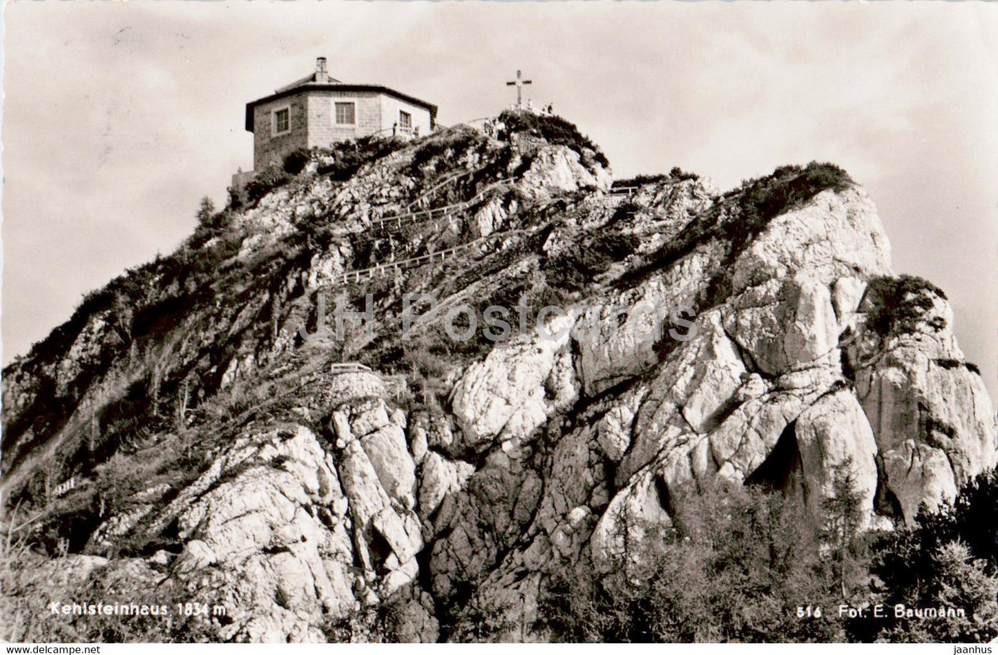 Kehlsteinhaus 1834 m - old postcard - 1959 - Germany - used - JH Postcards
