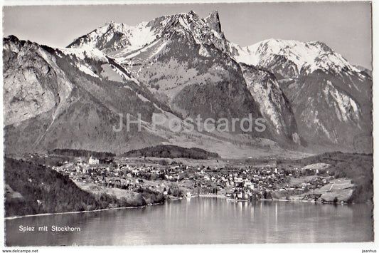 Spiez mit Stockhorn - 69 - Switzerland - old postcard - unused - JH Postcards