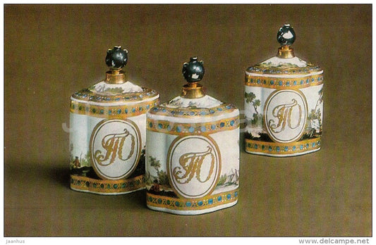 Scent-Bottle-Shaped Snuff Boxes , 1760s - Russian Snuff-Boxes in Hermitage - 1985 - Russia USSR - unused - JH Postcards