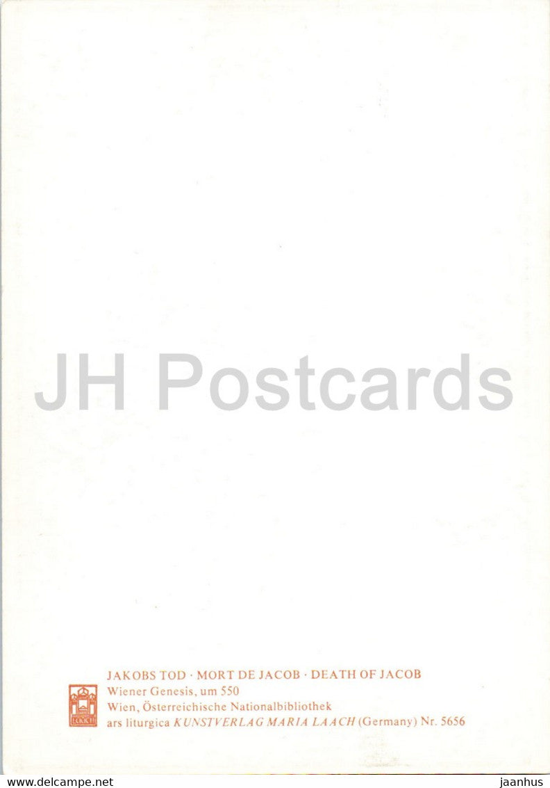 Jakobs Tod - Death of Jacob - manuscript - Germany - unused