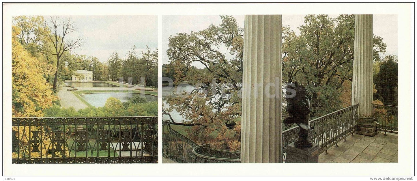 Upper Bath pavilion - Cameron Gallery - The Parks of Pushkin Town - 1986 - Russia USSR - unused - JH Postcards