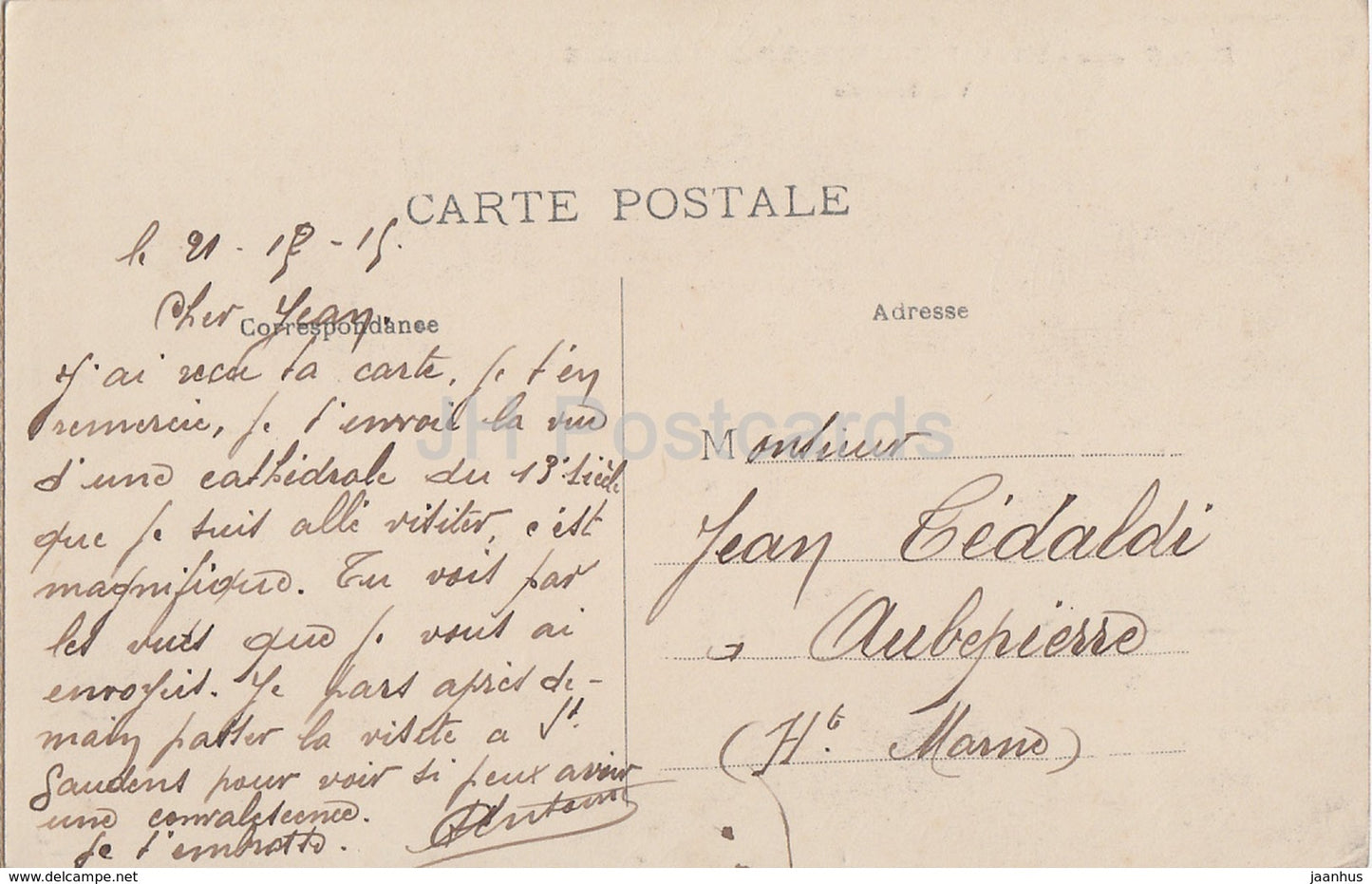 Saint Bertnard de Comminges - Vue Generale - Haute Garonne - 296 - old postcard - 1919 - France - used