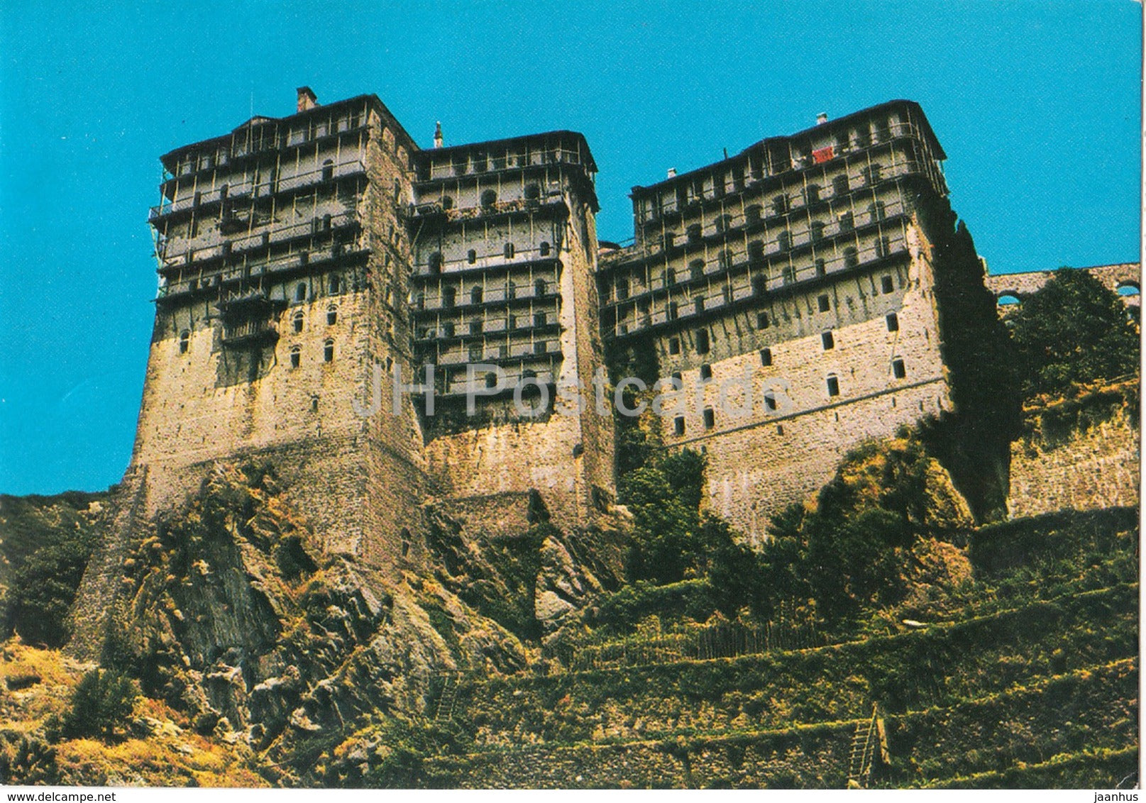 Halkidiki - Chalkidiki  - Monastery Simonos Petra - Greece - used - JH Postcards