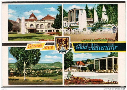 Gruss aus Bad Neuenahr - Kurhaus-Bar-Casino - Kurgarten - Trinkhalle - Germany - 1971 gelaufen - JH Postcards