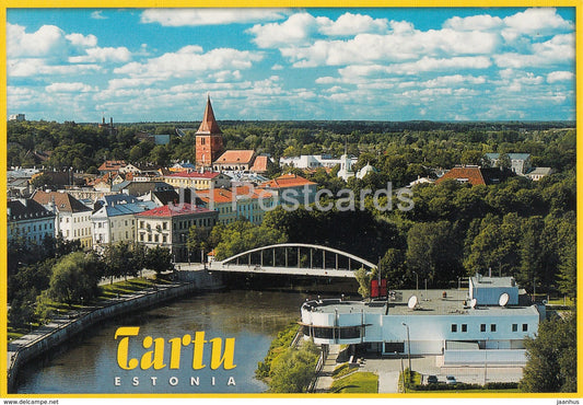 Tartu - view - Emajogi river - bridge - Estonia - unused - JH Postcards