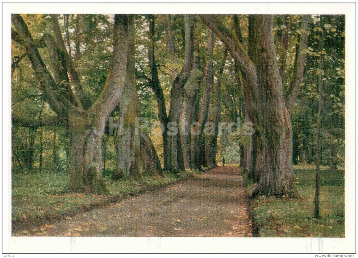 painting by B. Shcherbakov - Kern Alley - Pushkin Reserve - 1972 - Russia USSR - unused - JH Postcards