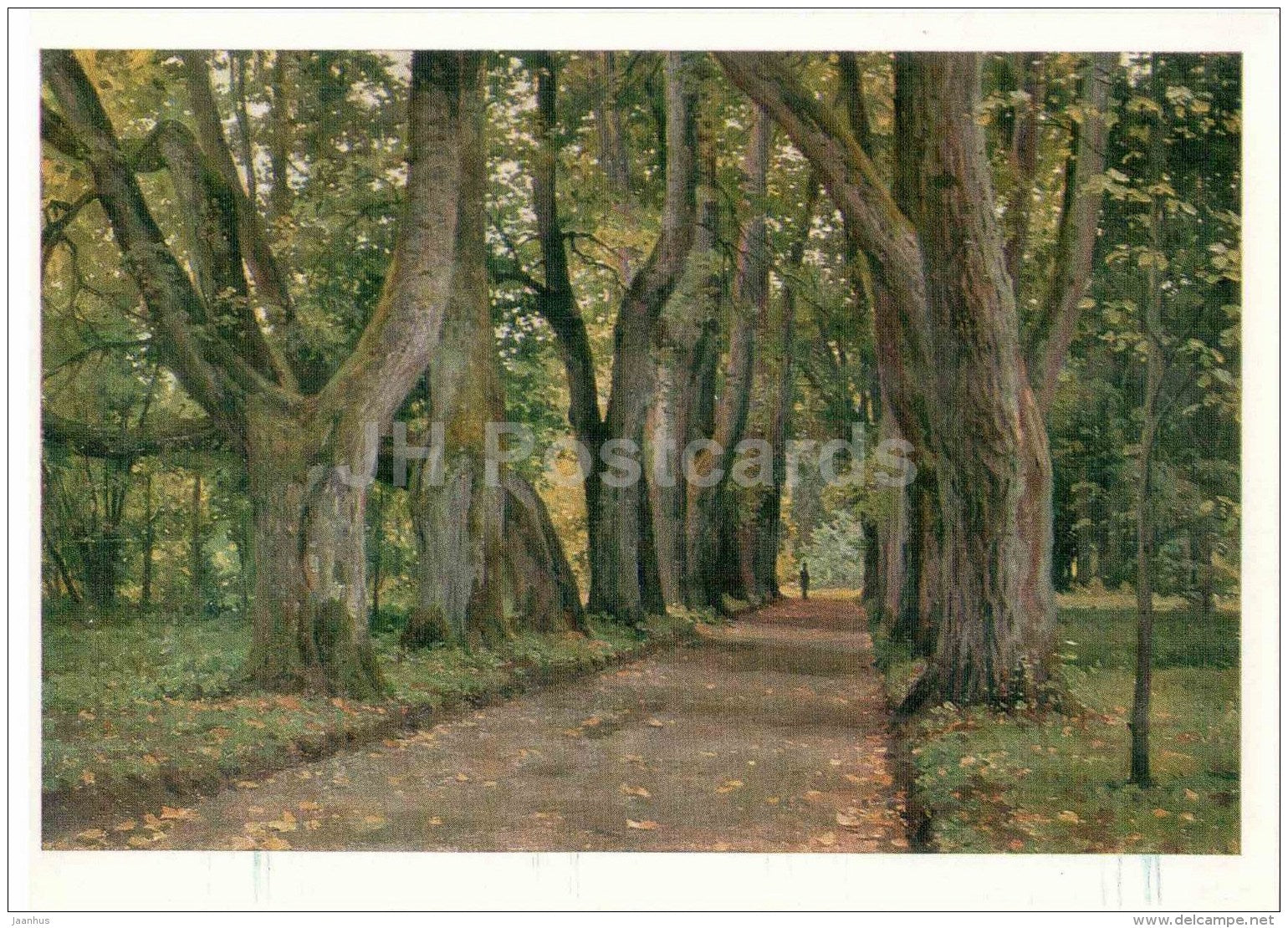 painting by B. Shcherbakov - Kern Alley - Pushkin Reserve - 1972 - Russia USSR - unused - JH Postcards