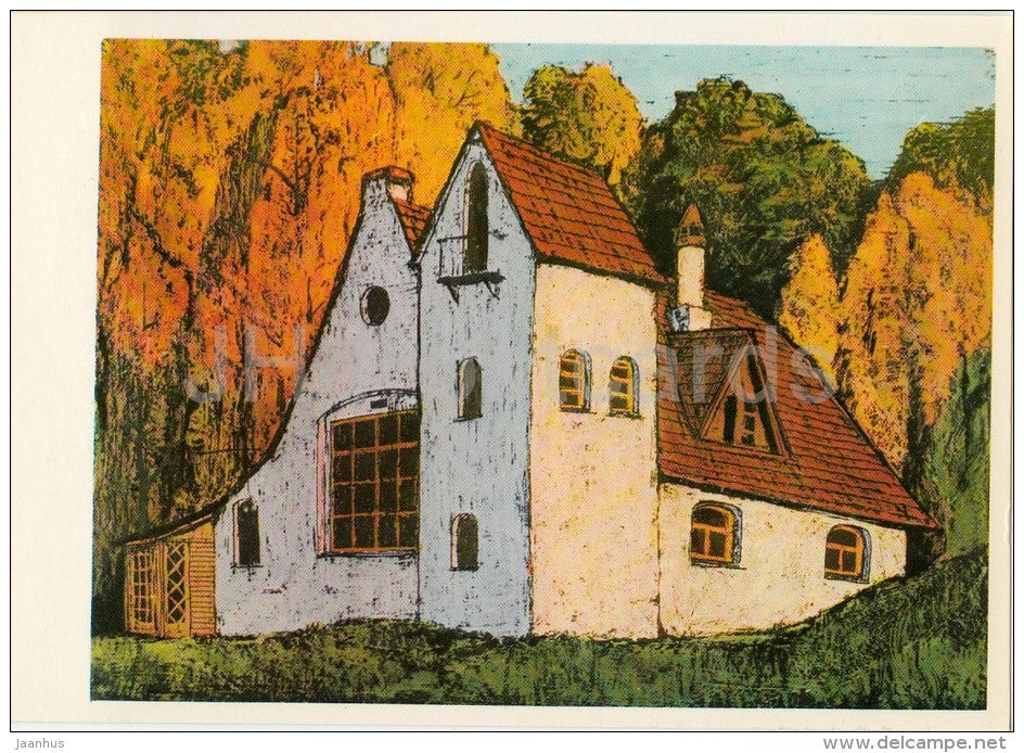 Abbey - Polenovo - illustration - 1976 - Russia USSR - unused - JH Postcards