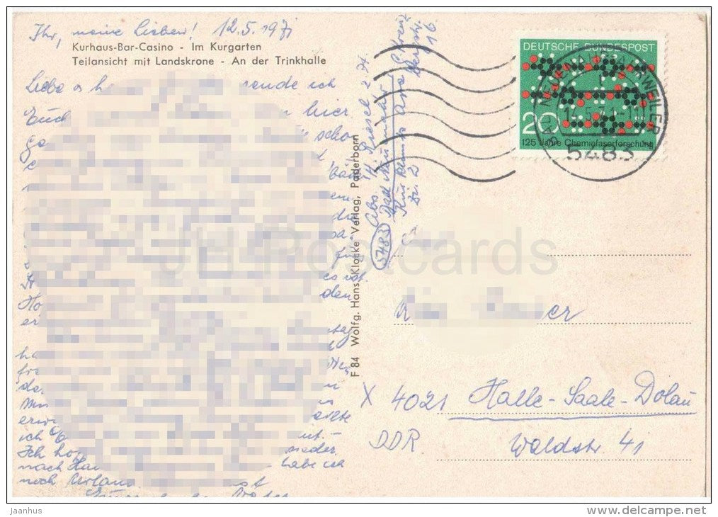 Gruss aus Bad Neuenahr - Kurhaus-Bar-Casino - Kurgarten - Trinkhalle - Germany - 1971 gelaufen - JH Postcards